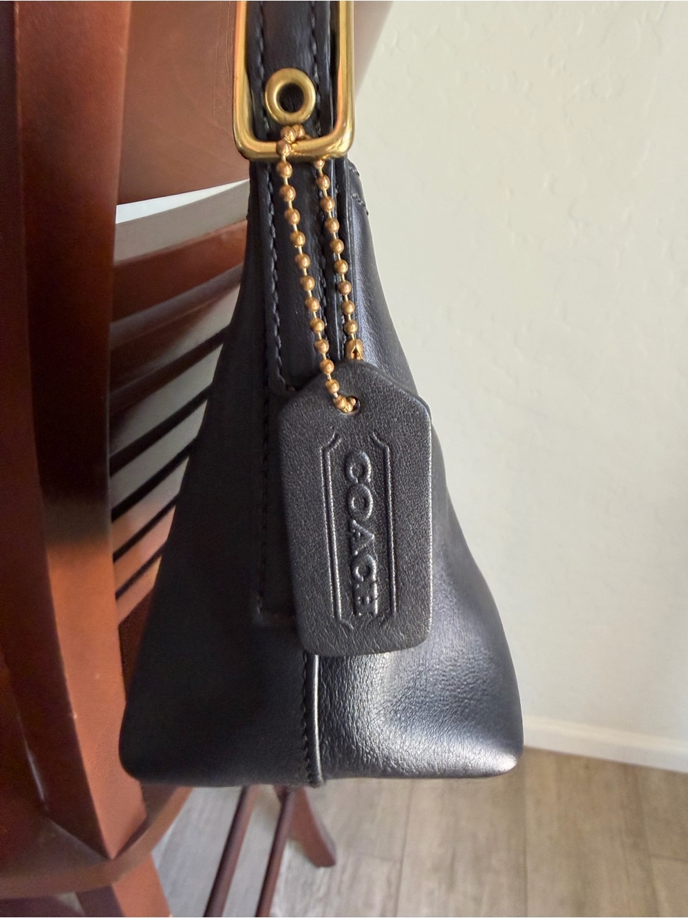 Coach Black Leather Legacy West Demi Pouch F1P-9844 - Picture 3 of 9